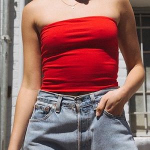 Red Brandy Melville Tube Top!!!!!